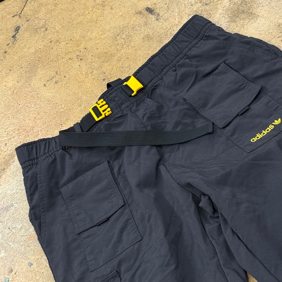 [정품/2XL] 아디다스 블랙 카고 바지 벨트형 b10 상품이미지1
