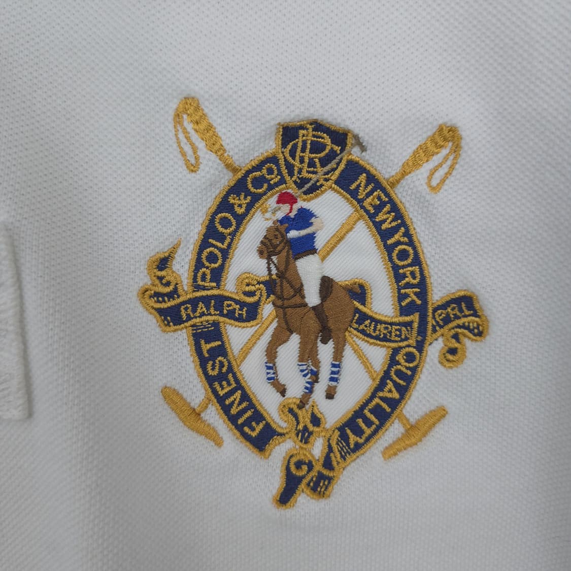 폴로 랄프로렌 Polo 엠블럼 자수 카라 반팔티셔츠 M 상품이미지3