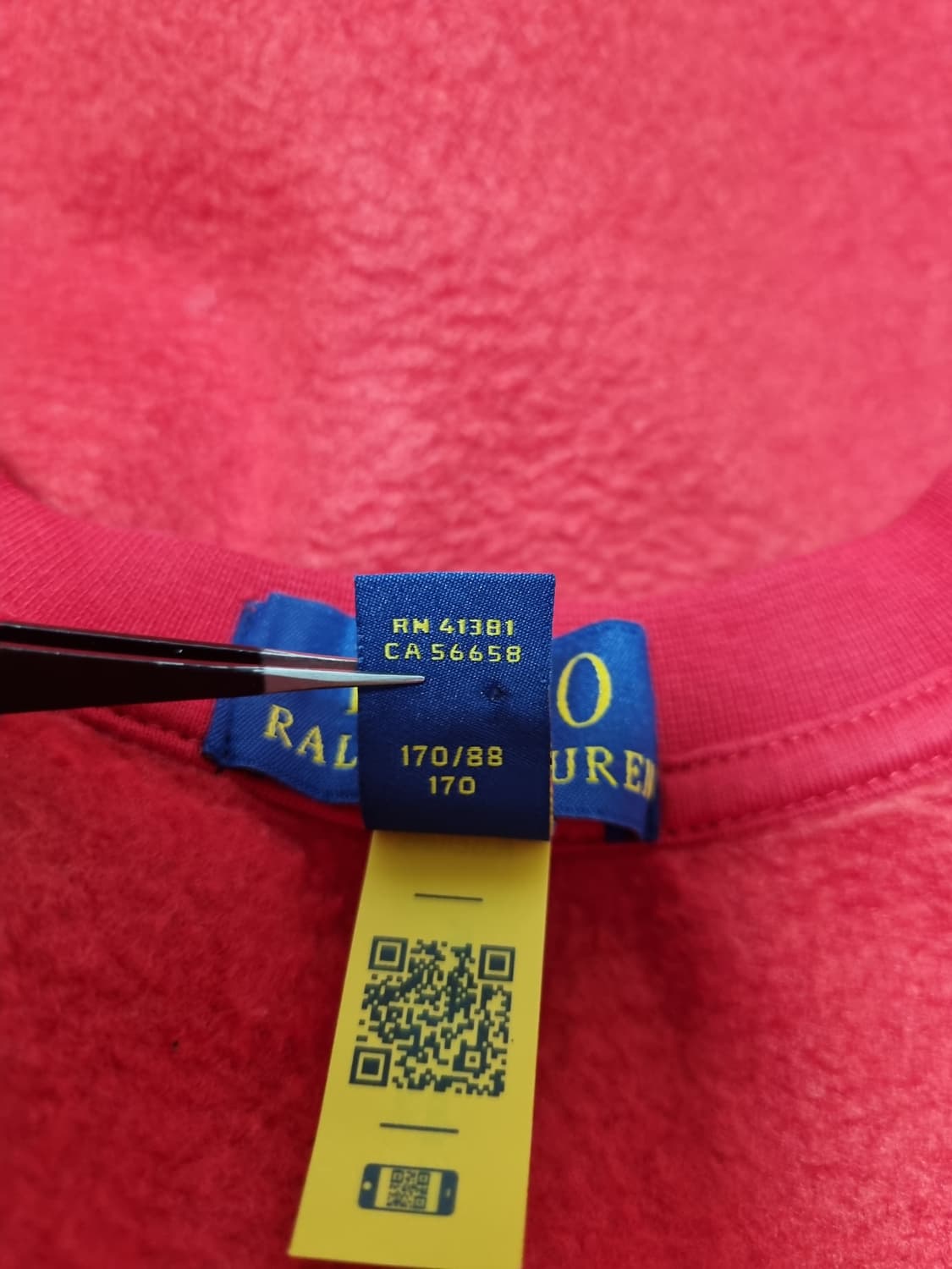 폴로 베어 2024 POLO 랄프로렌 QR 기모 맨투맨 긴팔티 상품이미지10