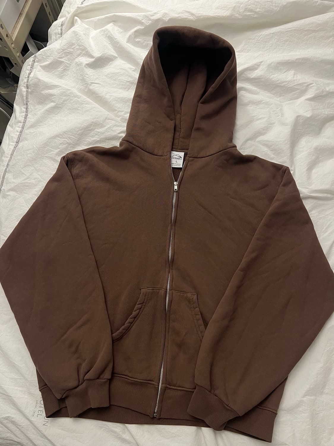 아킴보 클럽 후드집업 커피 L 상품이미지2