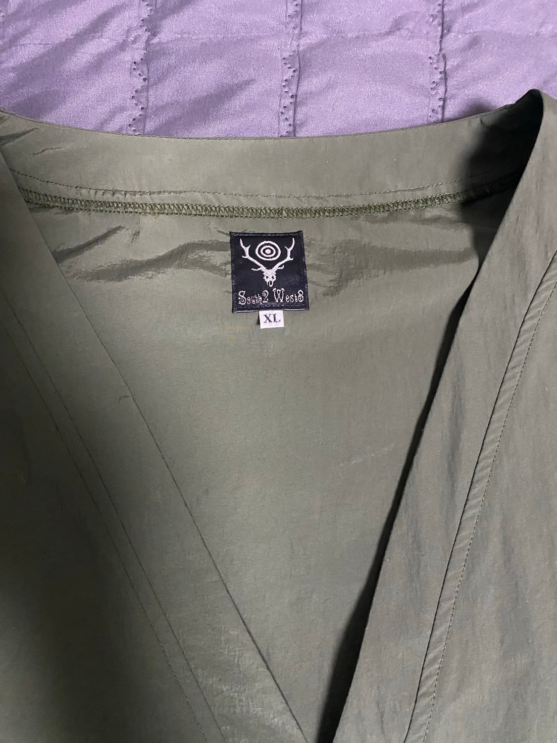 South2West8남이서팔 브이넥 가디건 자켓 나일론 타프타  상품이미지6