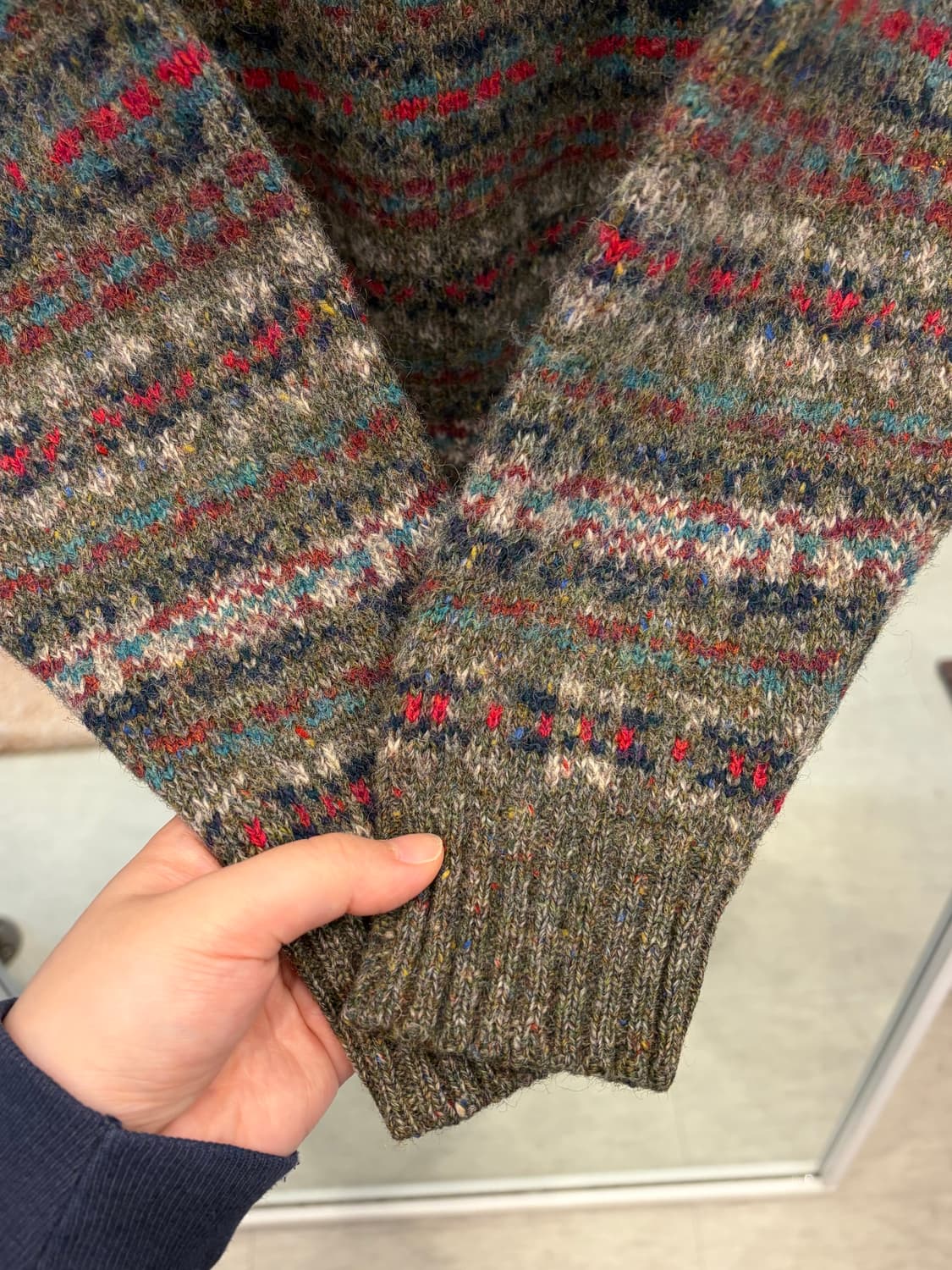 90s Harley & Co 빈티지 페어아일 울 니트 (made UK) 상품이미지3