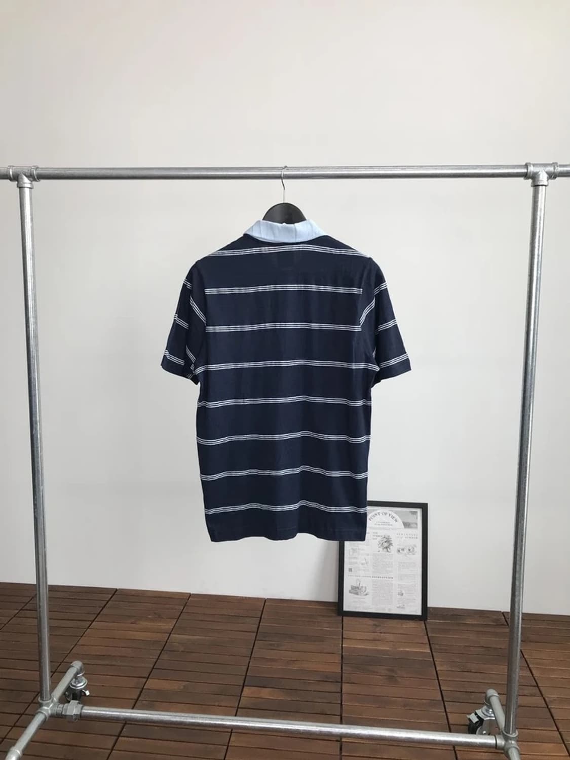 Adidas Navy Stripe Polo Shirt Classic 상품이미지4