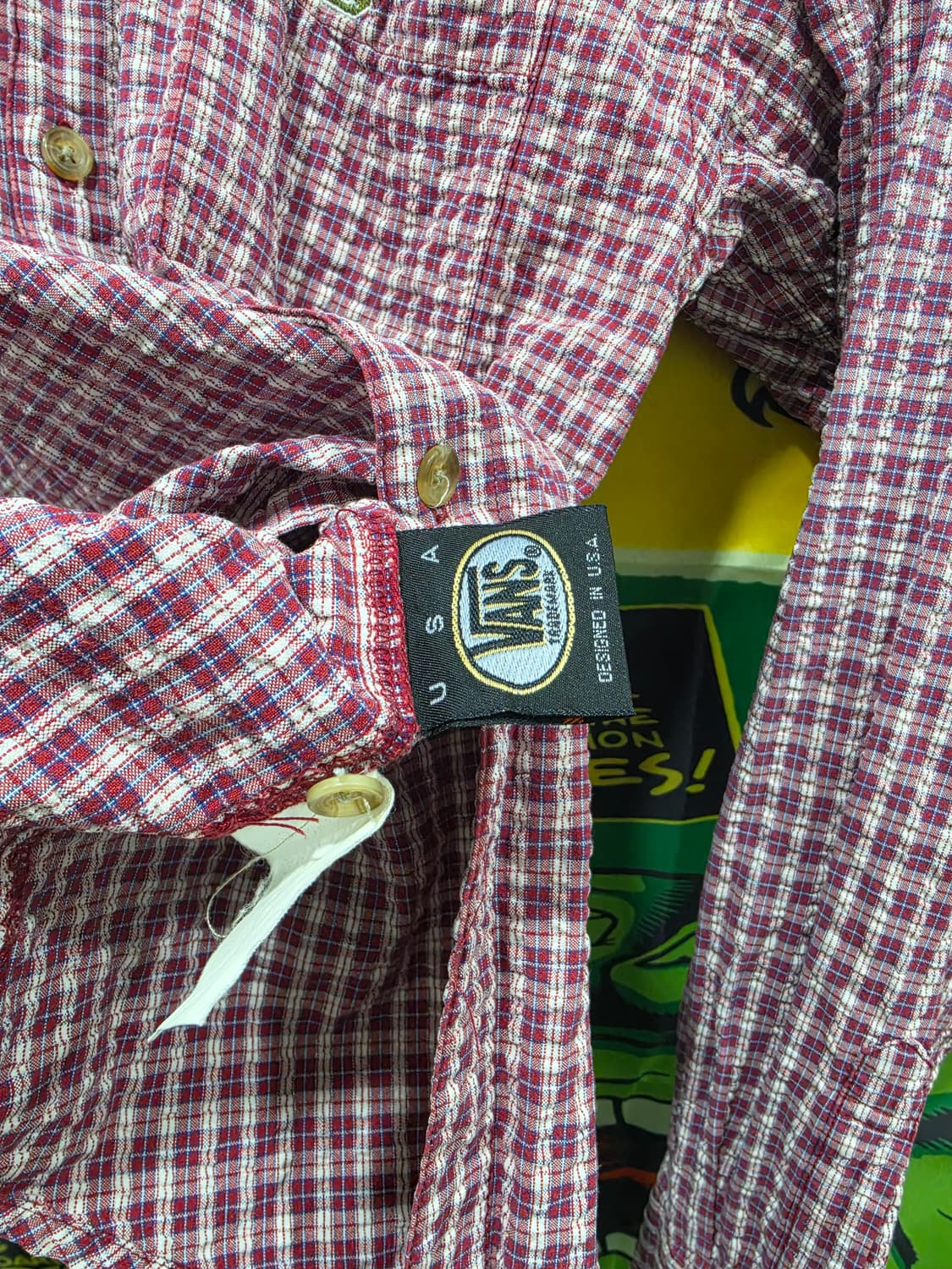 00's VANS 체크셔츠 M 상품이미지5