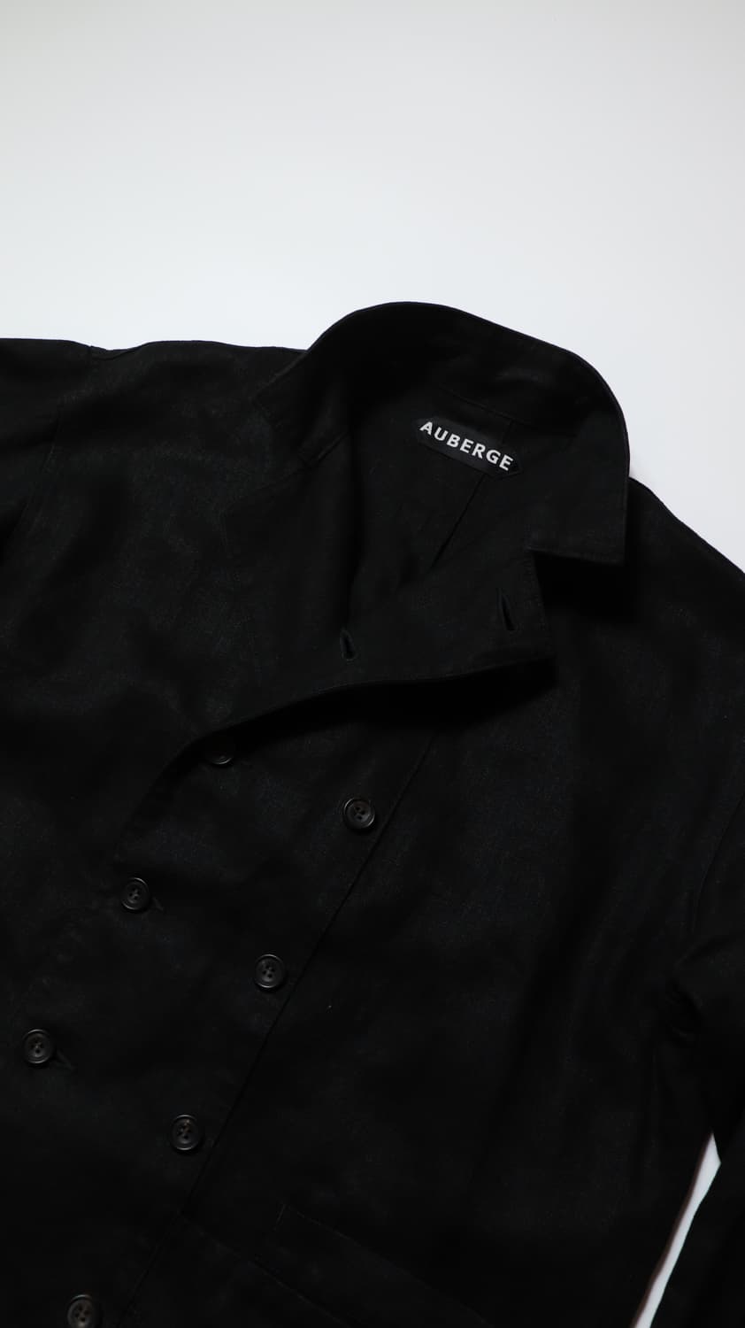 AUBERGE Double-Breasted Linen Shirt Jack 상품이미지2
