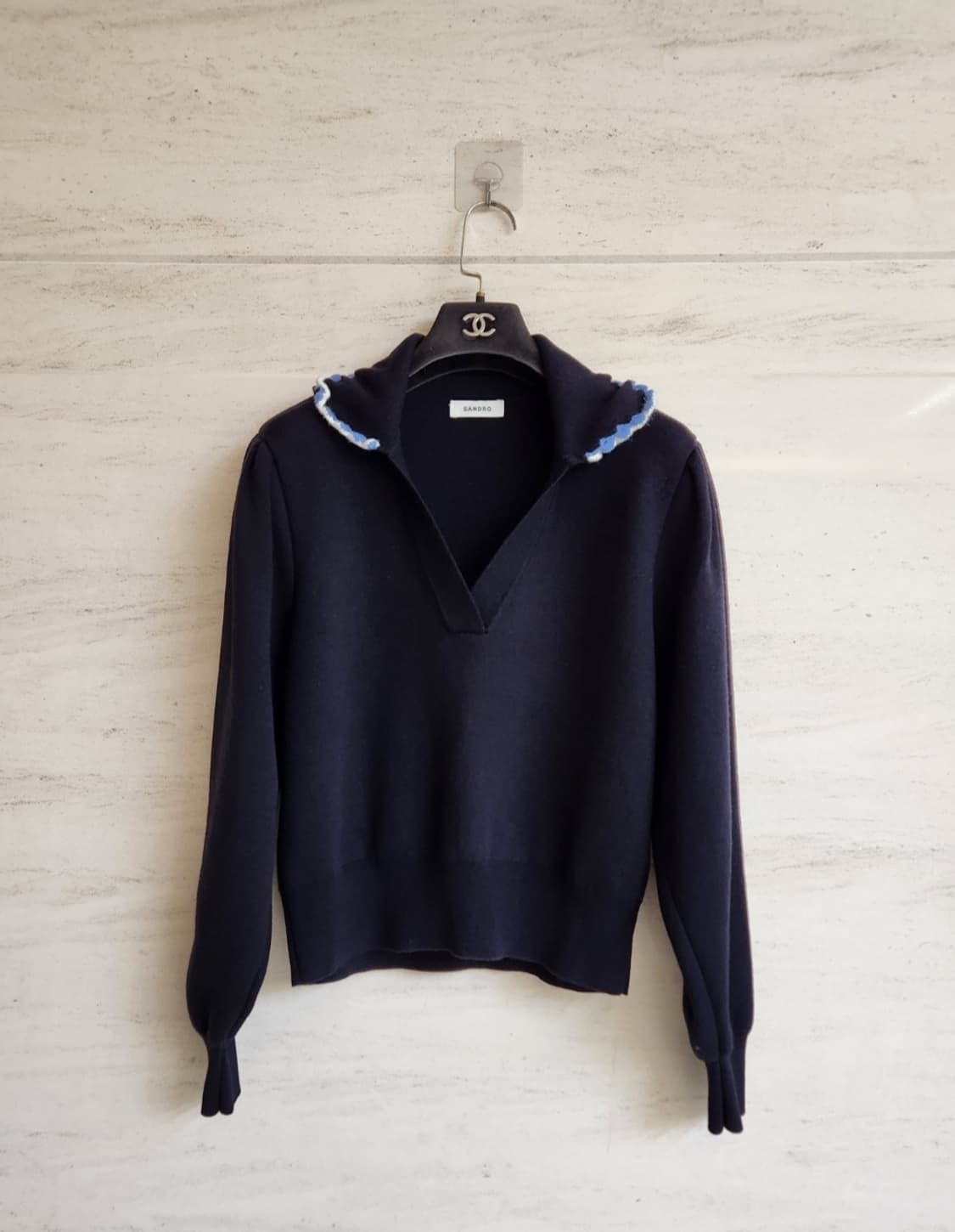 산드로 크로쉐 브레이드 스웨터 1사이즈 상품이미지7