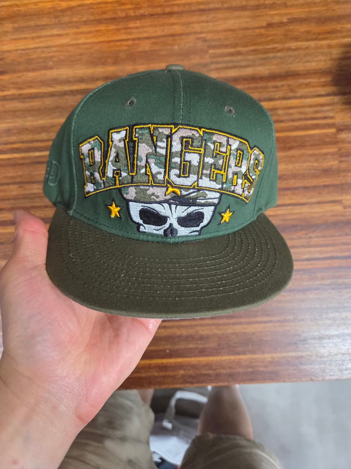 스톨앤딘 빈티지 카모 레인저 스컬 스냅백 모자 프리  상품이미지1