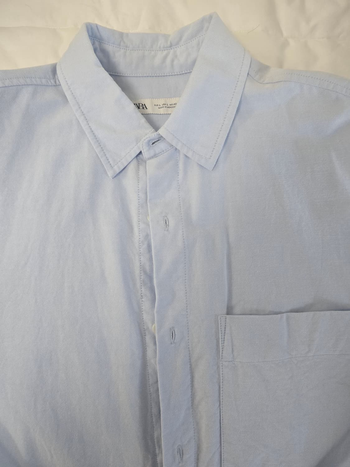 자라 스카이블루 옥스포드 셔츠 105사이즈 상품이미지1