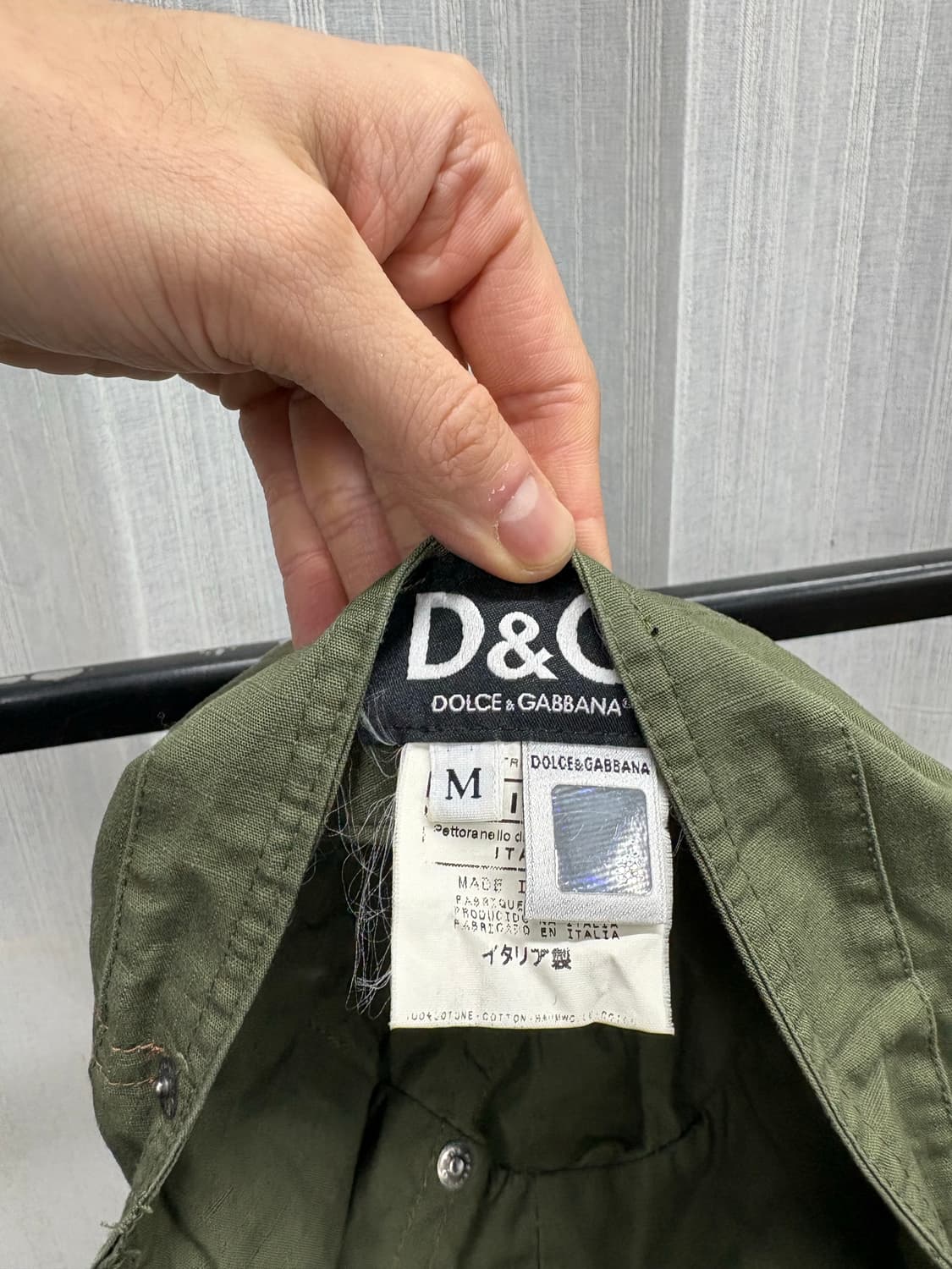 돌체엔가바나 밀리터리 카고 카키 캡 상품이미지7