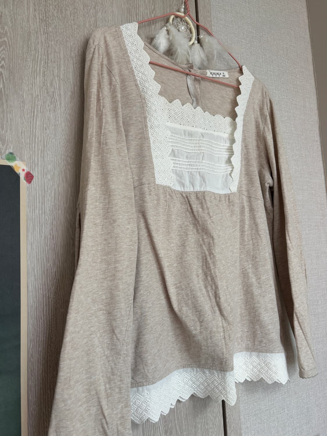 일본 빈티지 모리걸 사만사모스 SM2 모카베이지 이너 티셔츠 상품이미지4