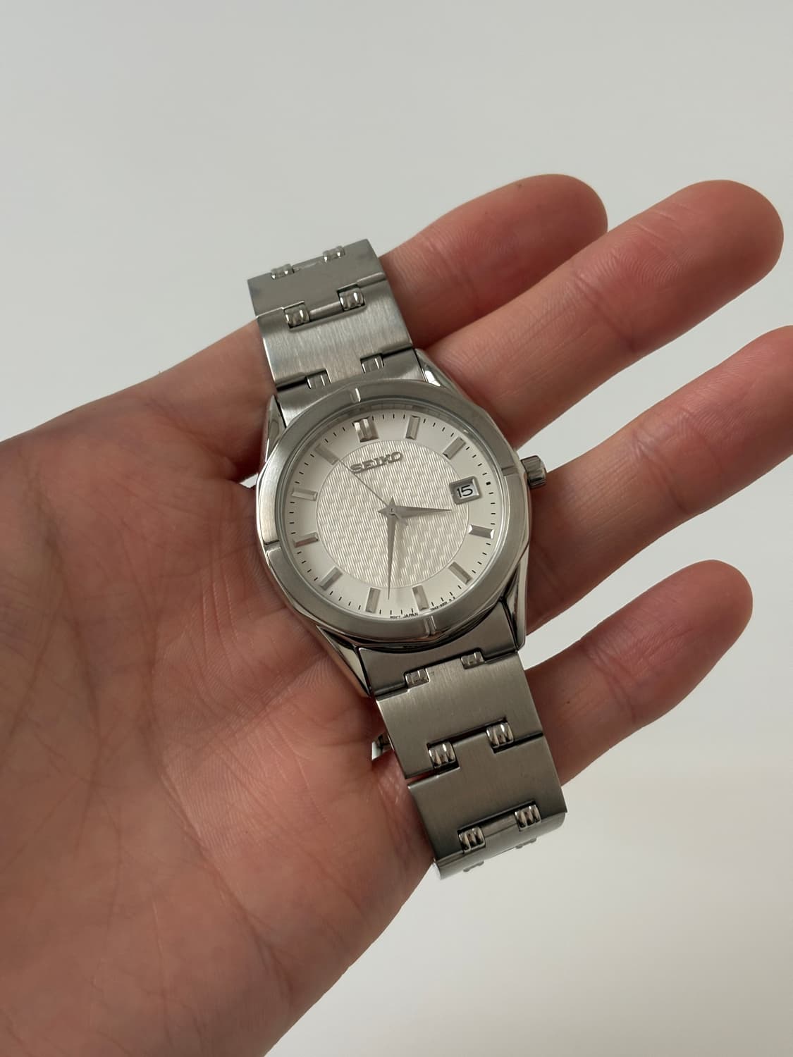 1990s White Dial Silver Quartz 상품이미지2