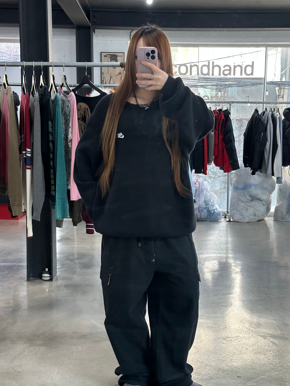 나이키 스우시 와이드 코튼니트 상품이미지2