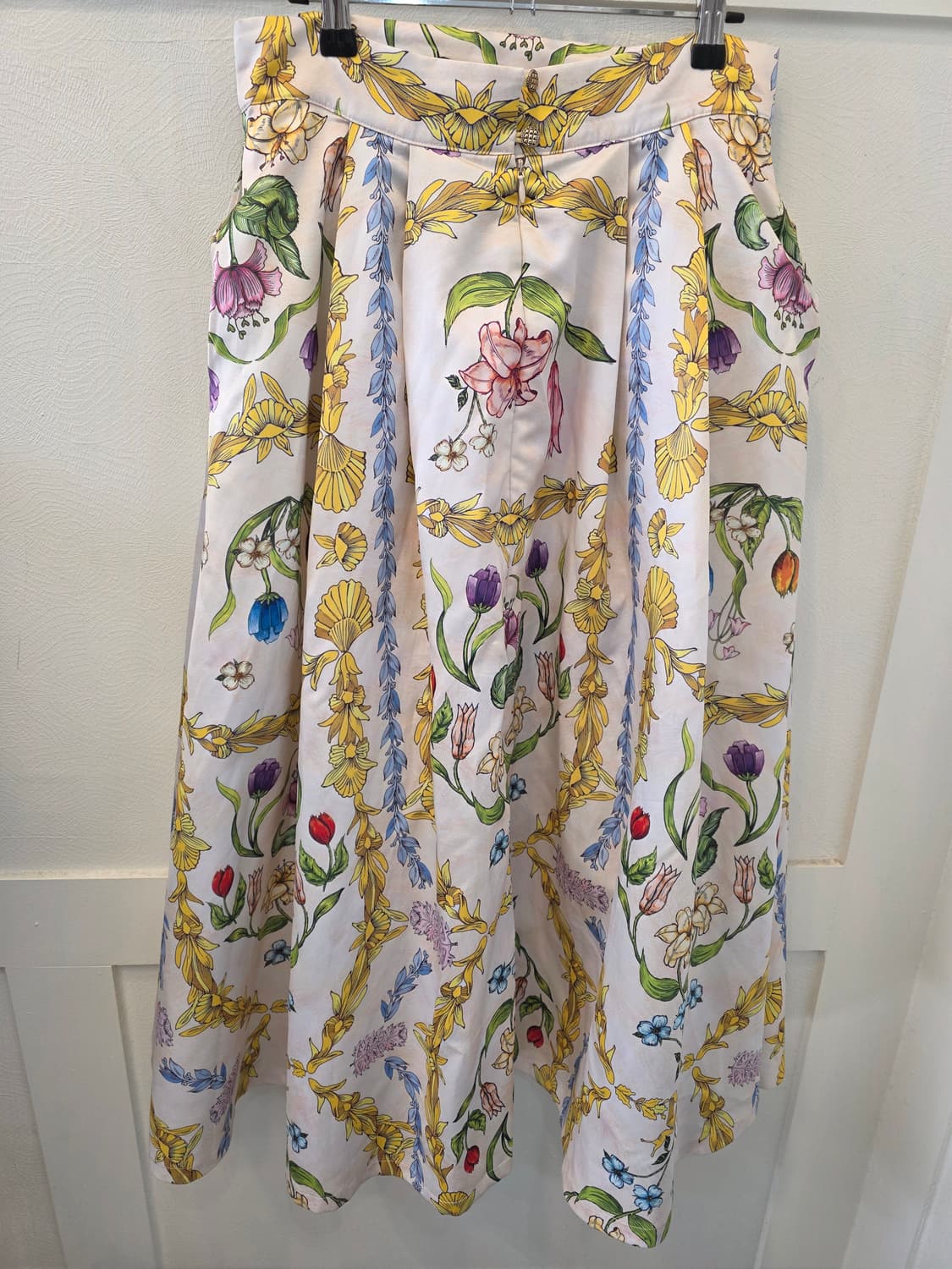 빈티지플라워 패턴 롱스커트 L 상품이미지5