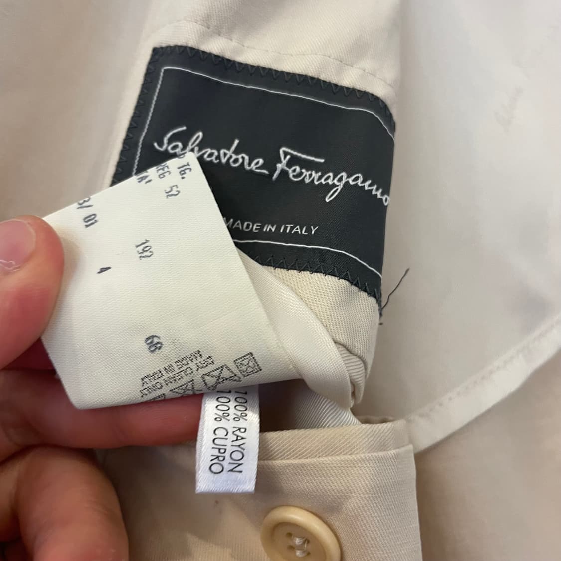 페레가모 큐프로 자켓 상품이미지3