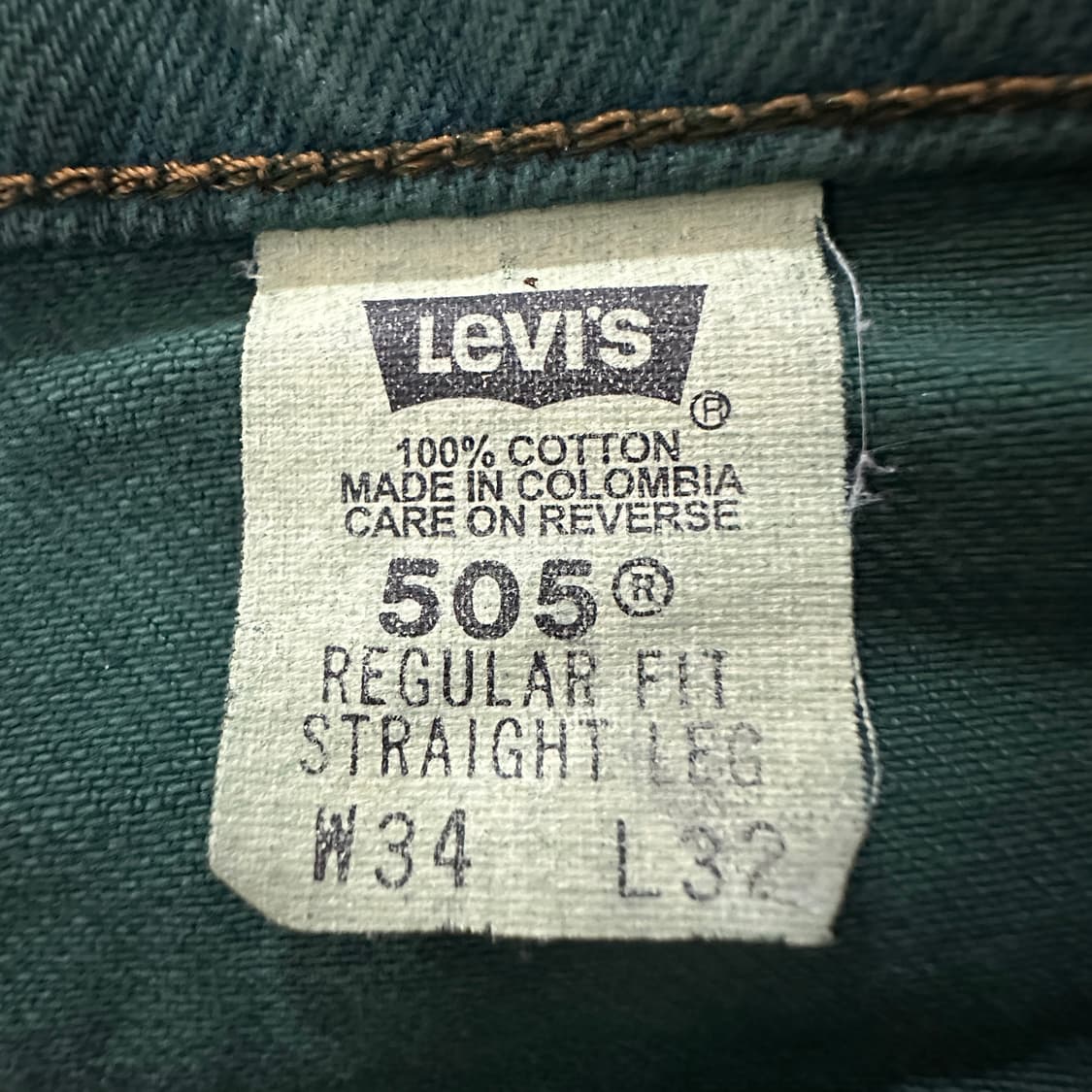 LEVI'S 505 90's colombia made orange tab 상품이미지5