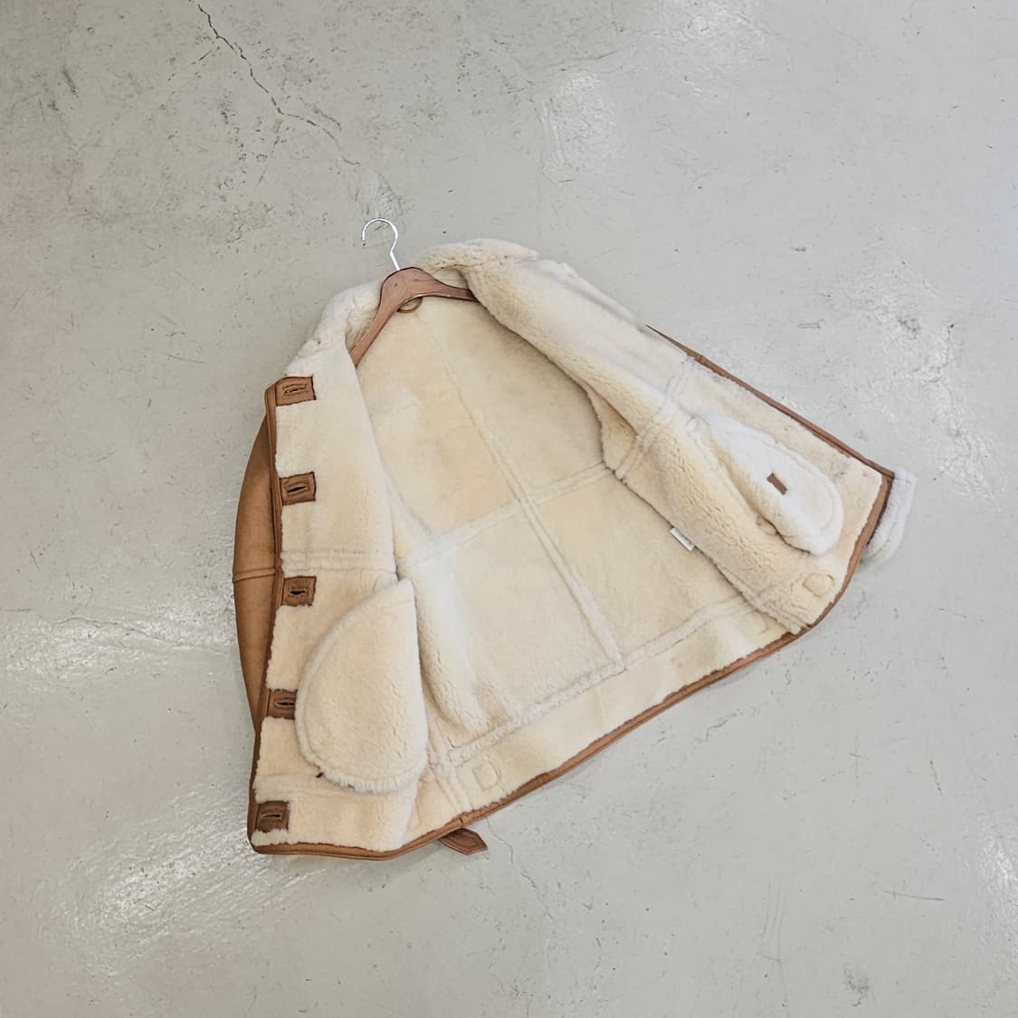 JPN SHEEPSKIN 쉽스킨 양가죽 양털 무스탕 빈티지 여성 오버핏 상품이미지6