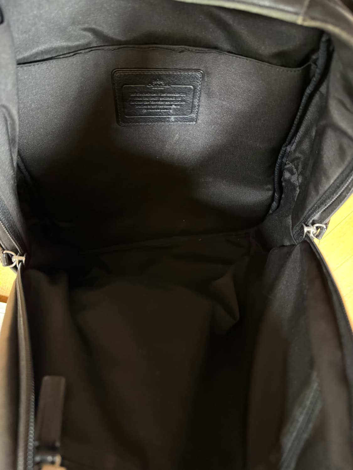 코치 가죽 백팩 블랙 상품이미지6