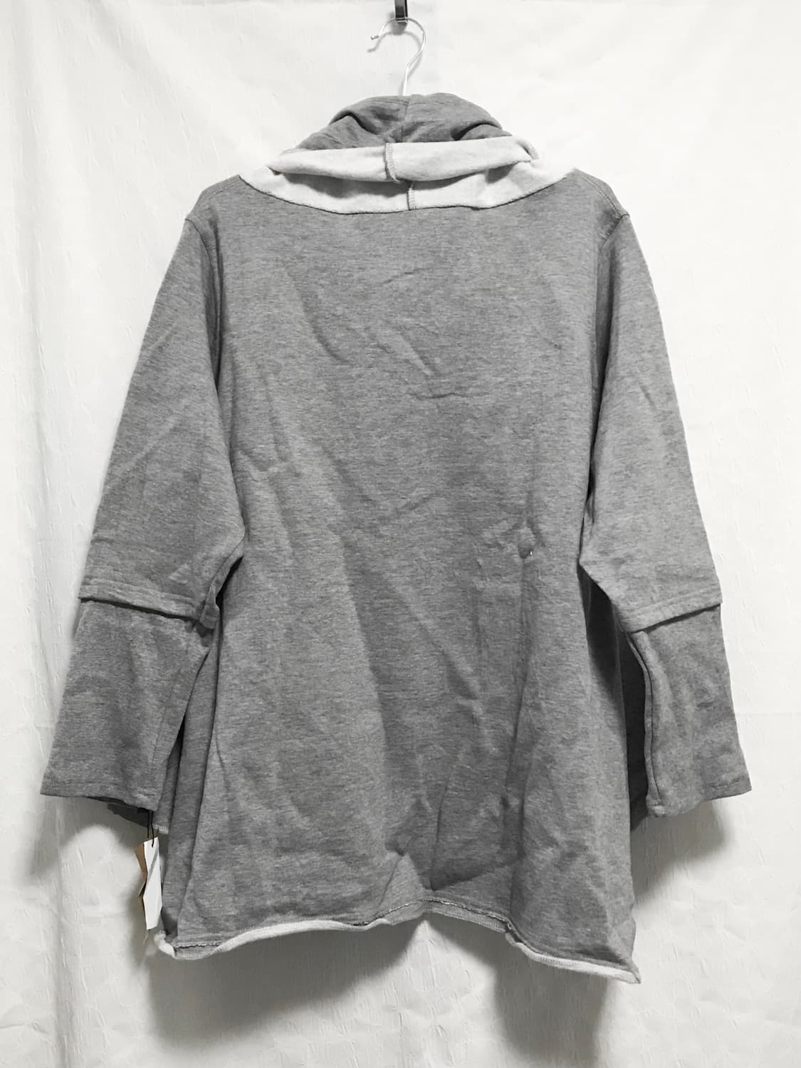 빈티지 드레이프 언발 롱슬리브 맨투맨 탑 상품이미지2