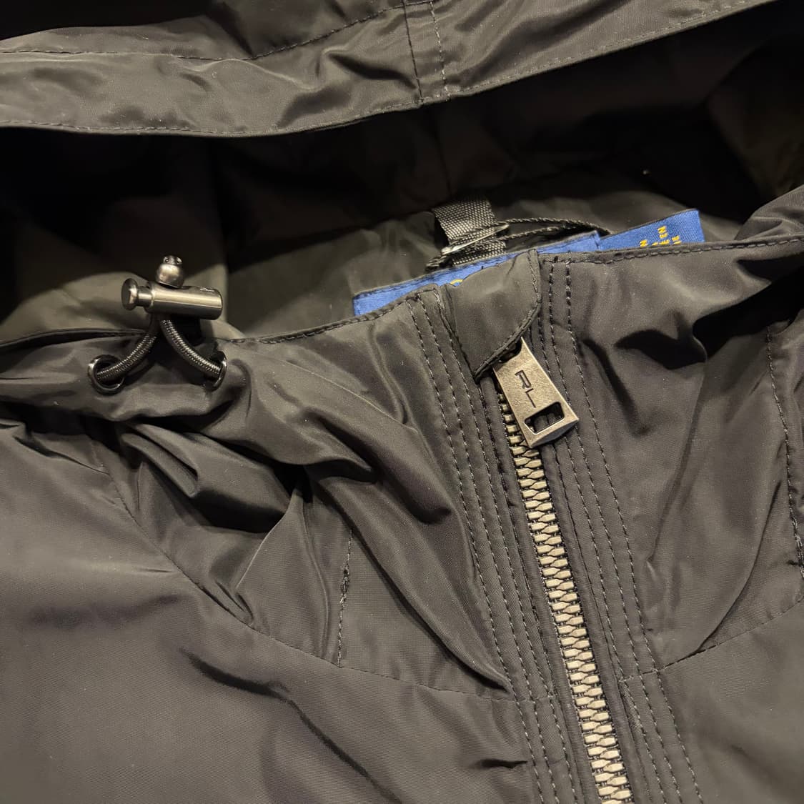 [M] 폴로 랄프로렌 폴리쉘 블랙 후드 바람막이 C663 상품이미지4