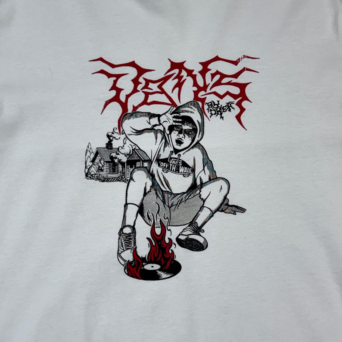 XL) 반스 Vans 프린팅 반팔 티셔츠 화이트 상품이미지3