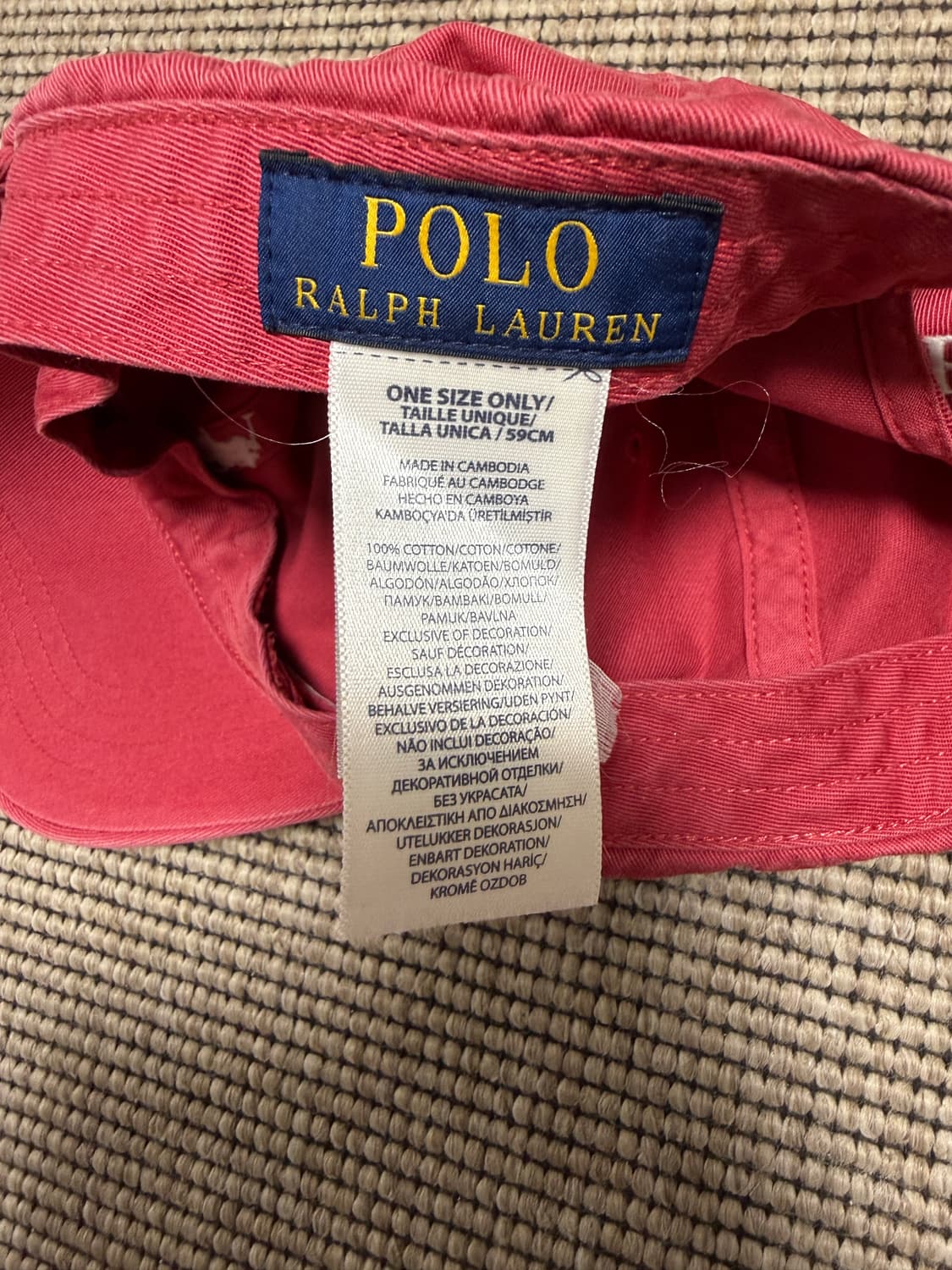 폴로 핑크 모자  상품이미지3