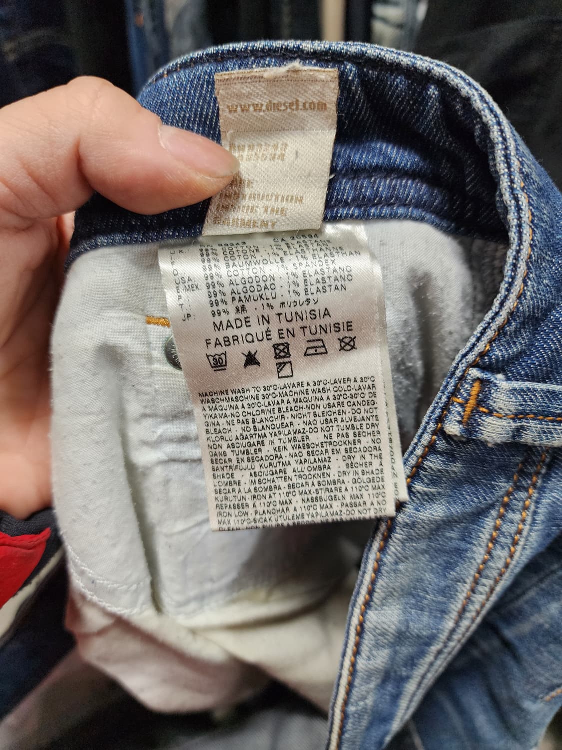 디젤 빈티지 DARRON 워싱 데님 청바지 상품이미지8