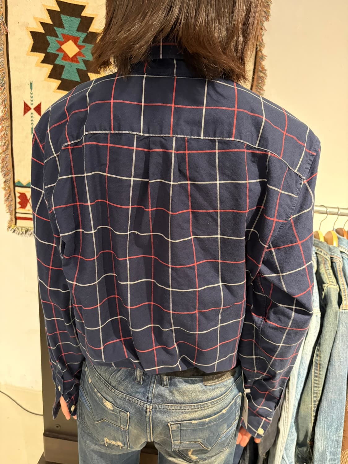 Gap 타탄 체크 긴팔 셔츠 상품이미지3