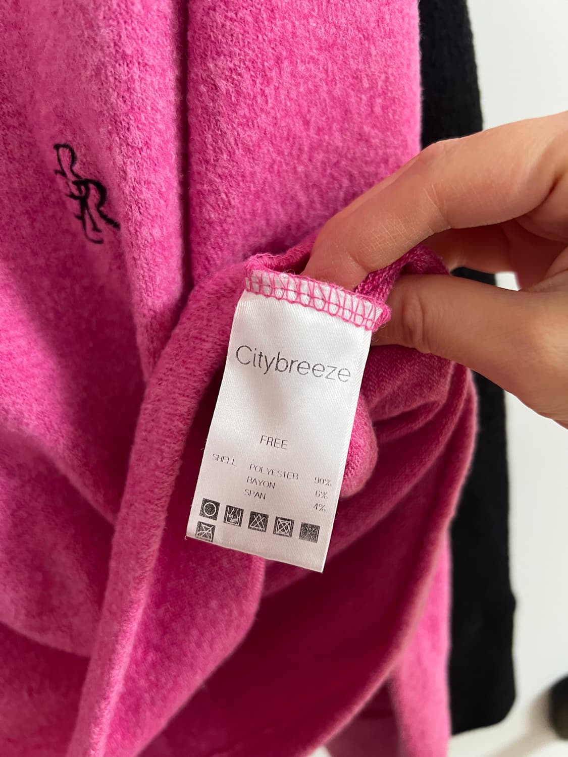 시티브리즈 소프트 루즈핏 목폴라티(블랙, 핑크) 상품이미지4