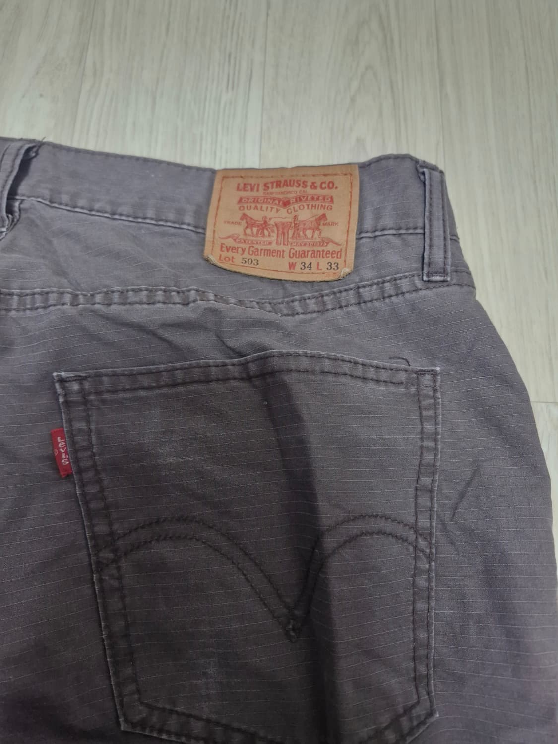 00'S 리바이스 503-37 빈티지 워크팬츠  34x33 상품이미지2