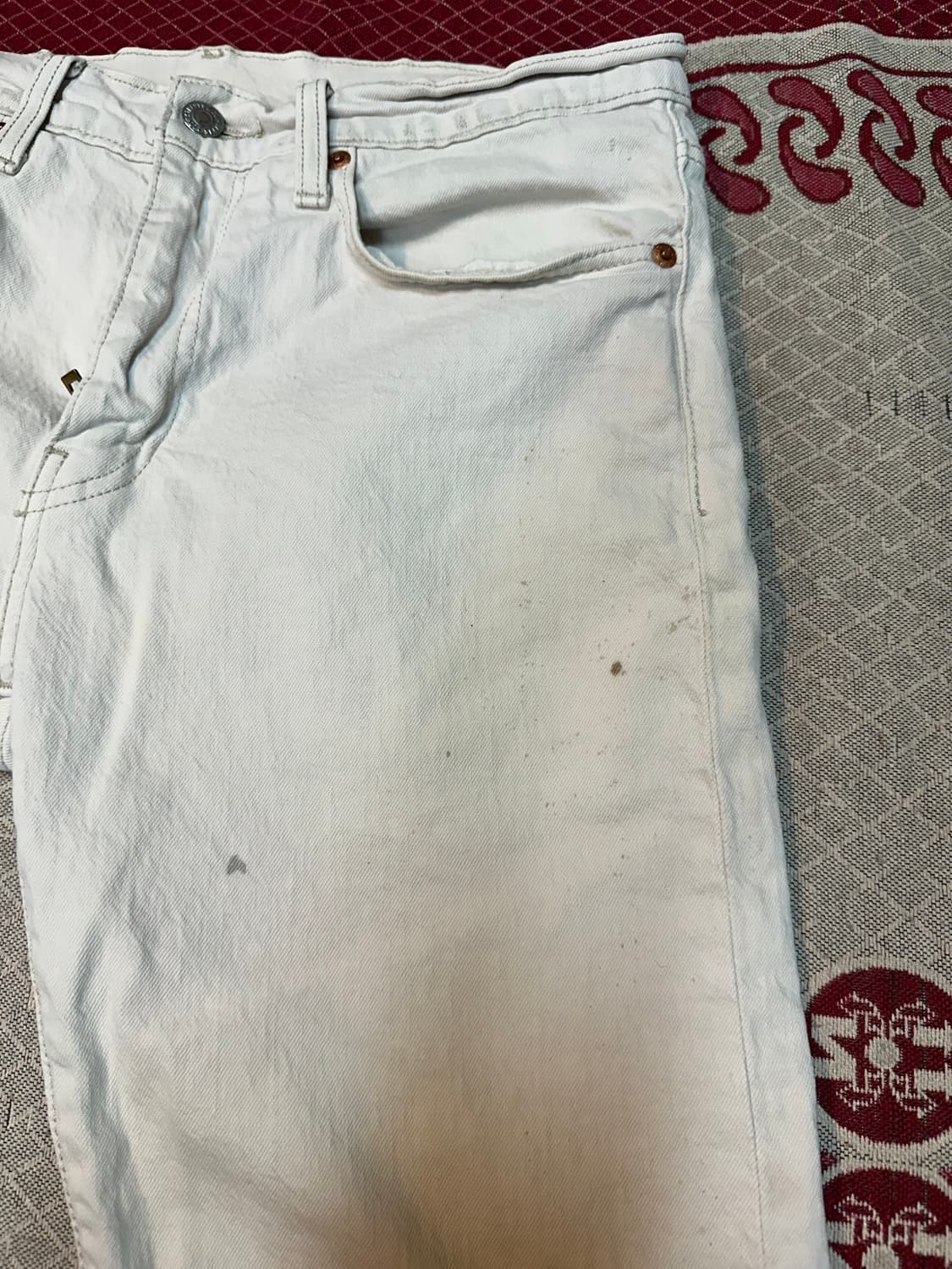 리바이스 502 화이트 데님 상품이미지8