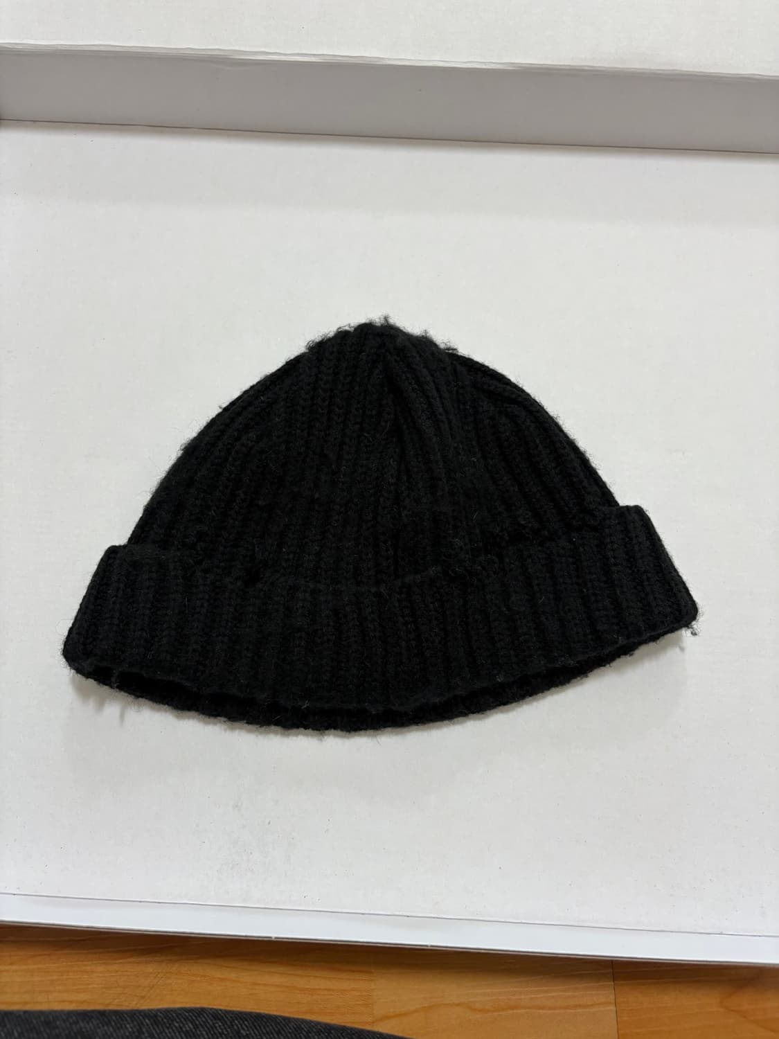 키지마 타카유키 / 블랙 데미지 가공 니트 비니 상품이미지3