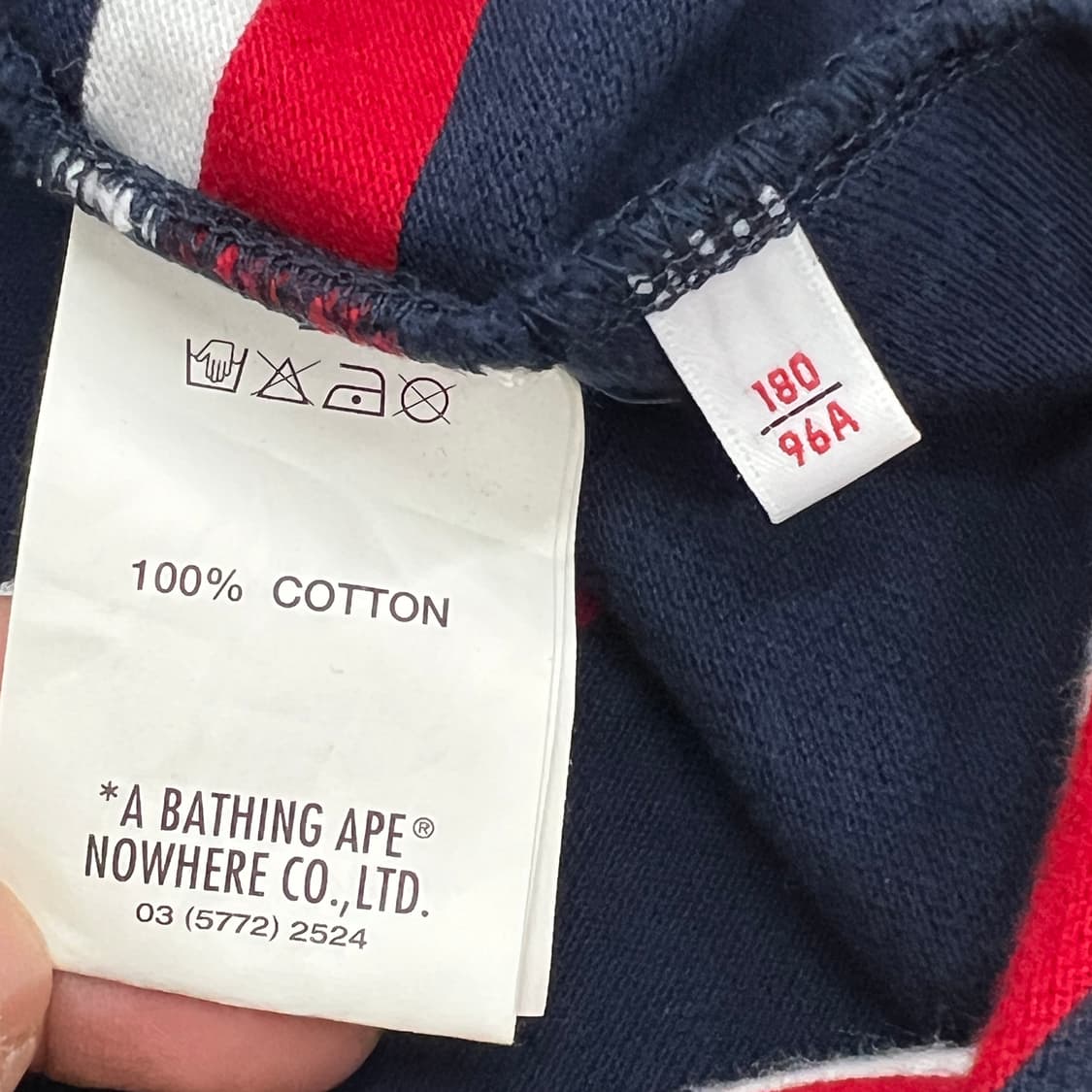 Aape 베이프 스트라이프 반팔 폴로 셔츠 L 상품이미지9