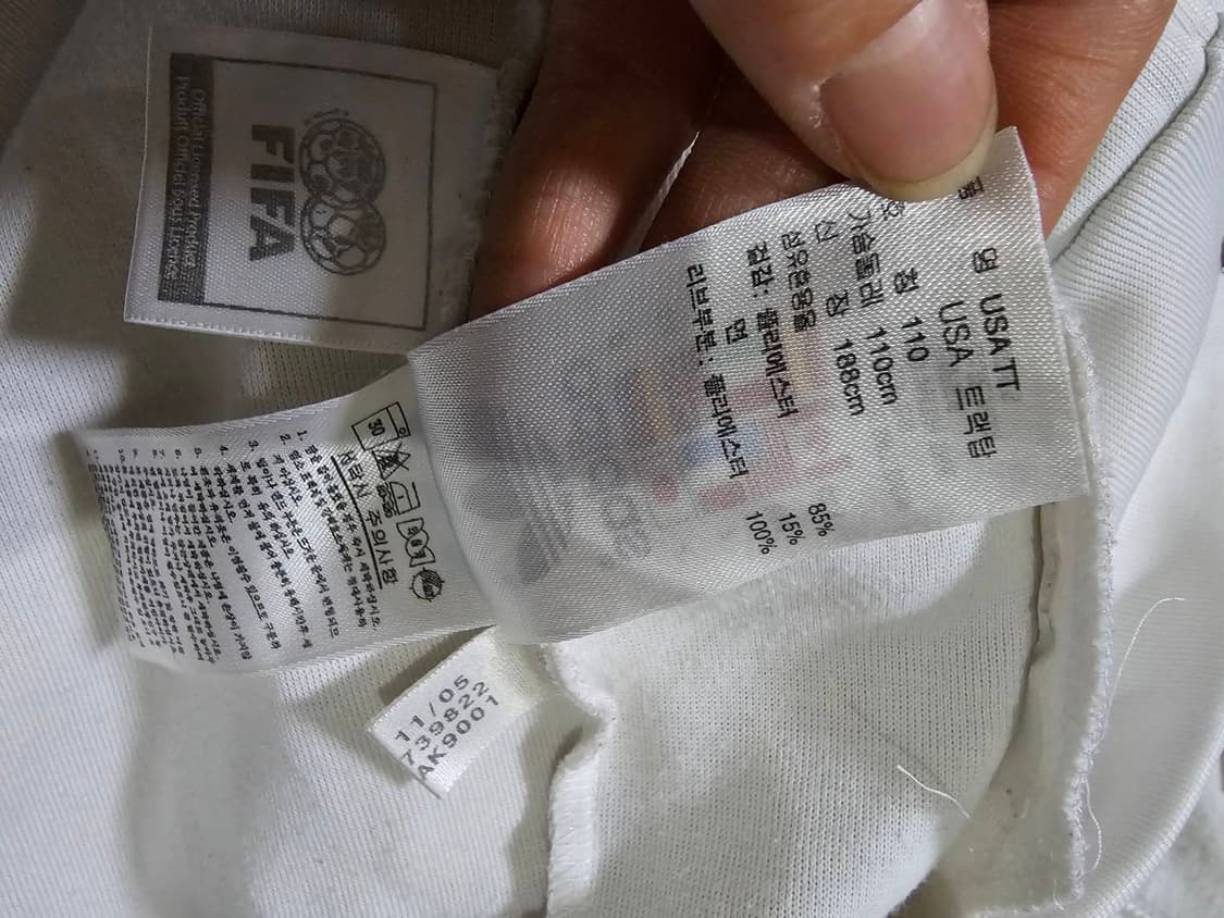 아디다스 희귀 성조기 미국 USA 화이트 트랙탑 져지집업 105~110 상품이미지5