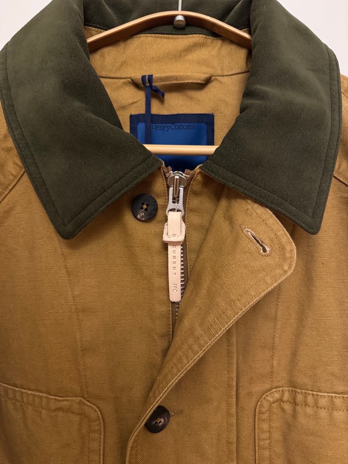 헨리코튼 x 도큐먼트 코튼 캔버스 필드 자켓 105 XL 상품이미지3