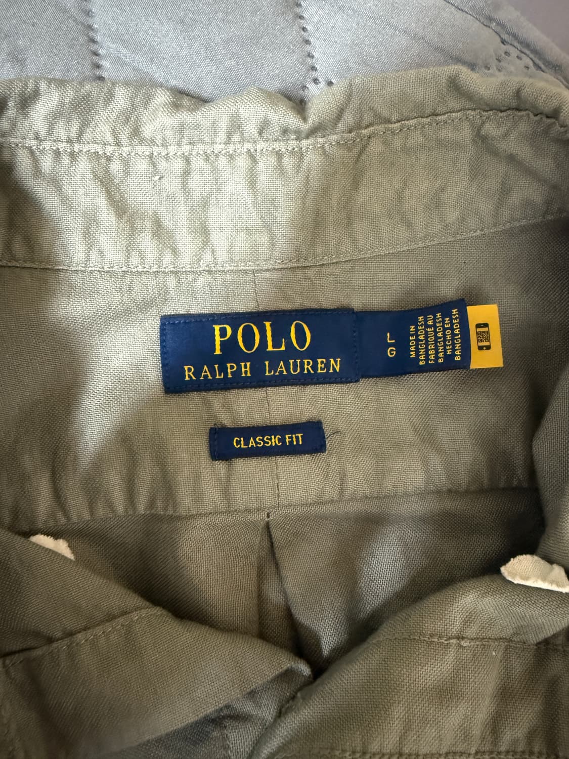 폴로 랄프로렌 클래식 핏 셔츠 그레이 XL 상품이미지3