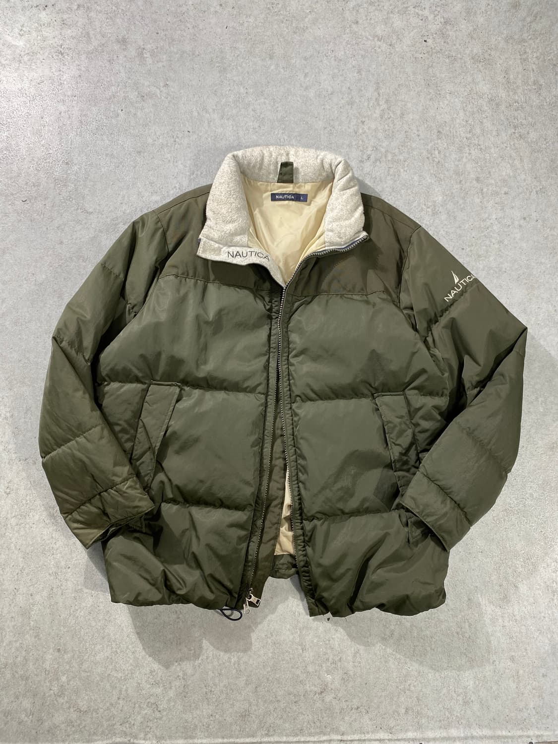 [L] Nautica 노티카 카키 투웨이 덕다운 패딩 상품이미지1