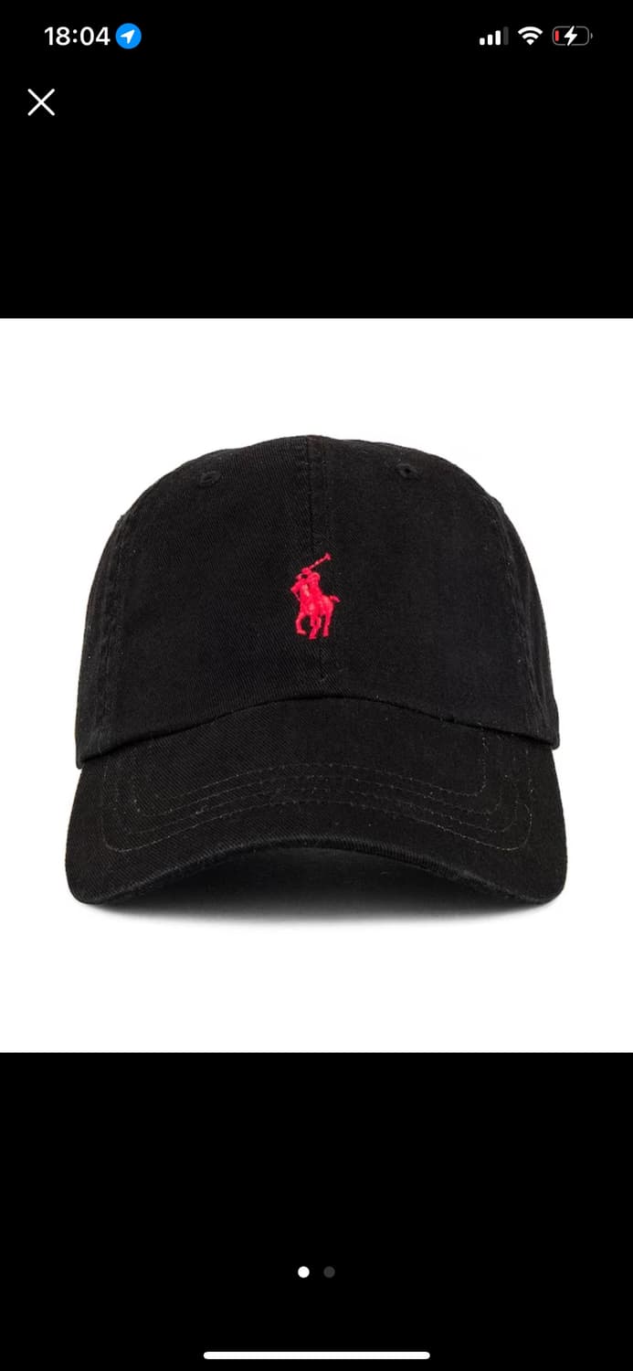 새상품) 폴로 치노 볼캡 블랙 상품이미지1