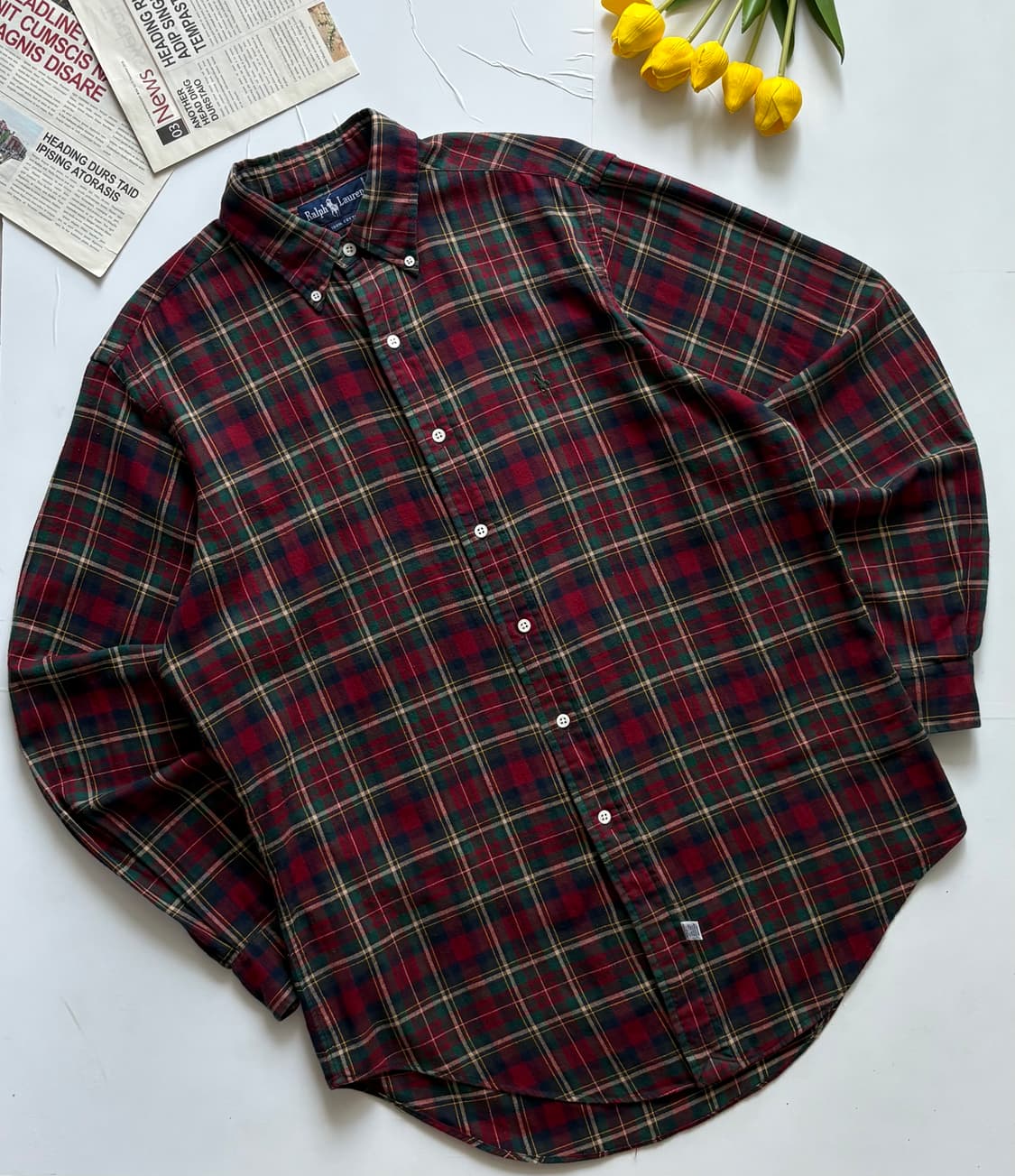 Polo 폴로랄프로렌 타탄 체크 셔츠 상품이미지1