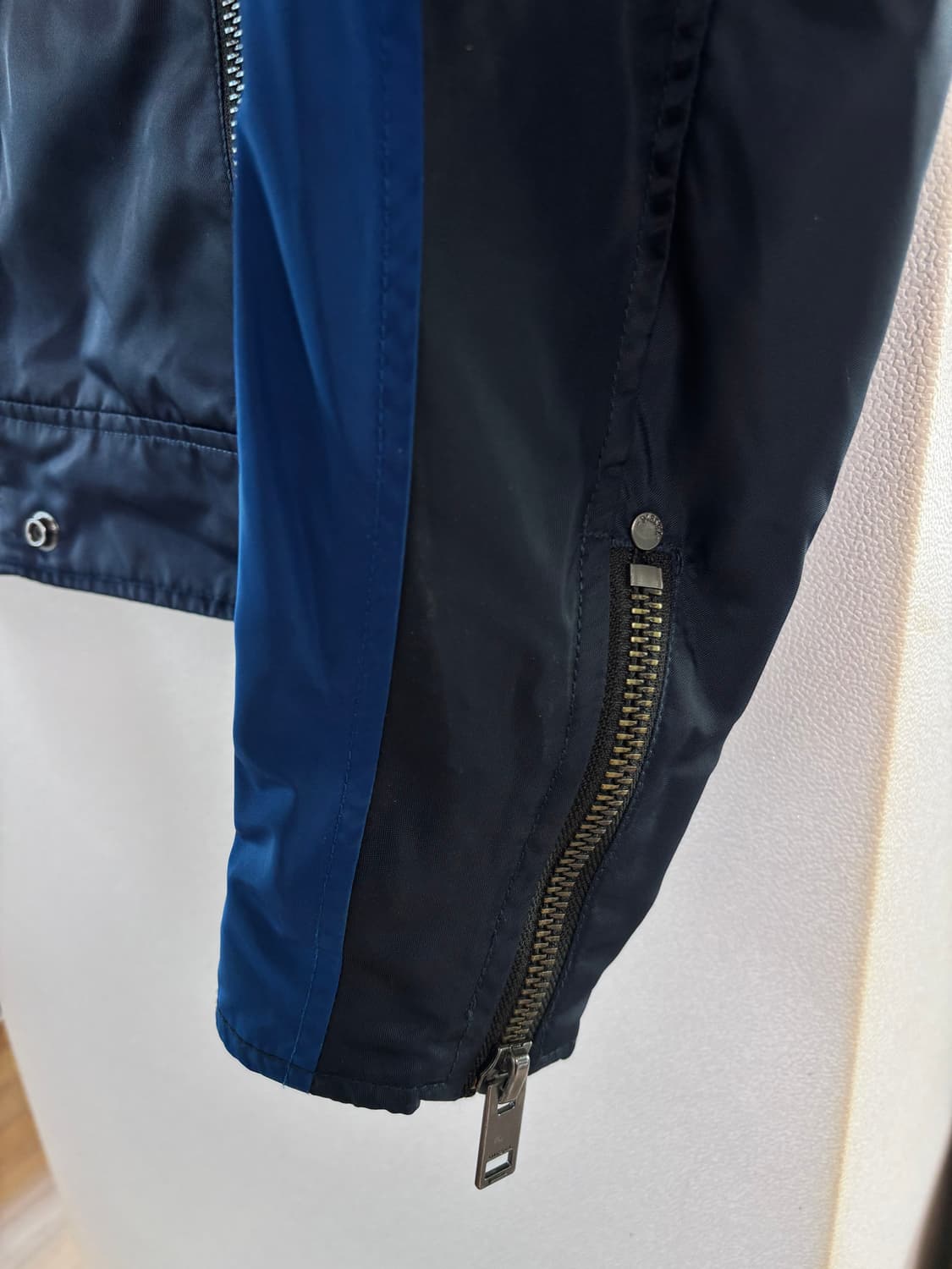 디젤 블루&블랙 나일론 바이커 자켓 (M-L) 상품이미지4