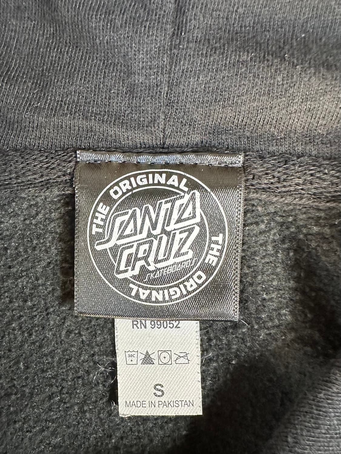 산타크루즈 클래식 닷 로고 후드티 블랙 S (Small) 스케이트보드 풀 상품이미지9