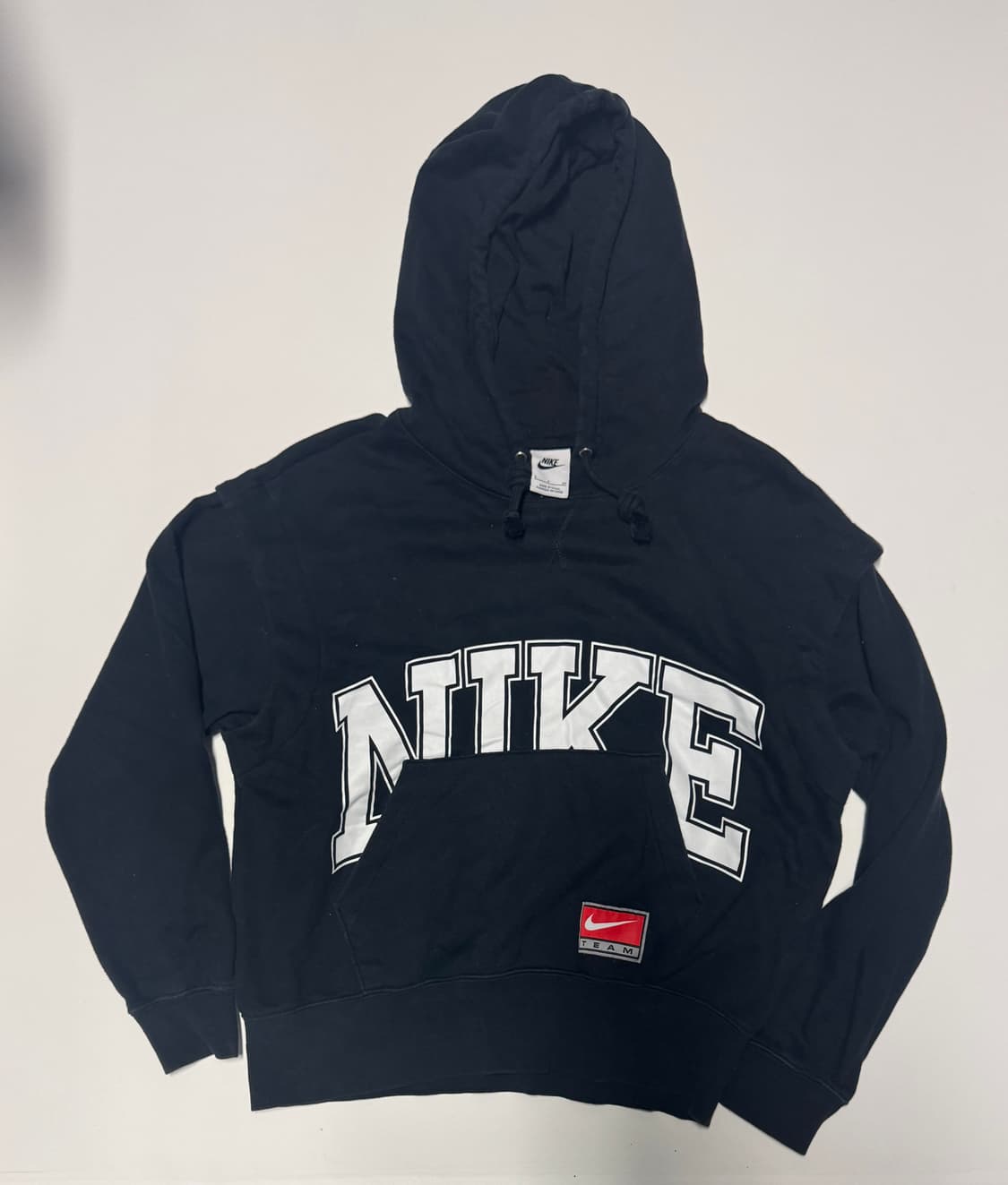 여성 나이키 팀 22년도 크롭 후드티 s 블랙 상품이미지1