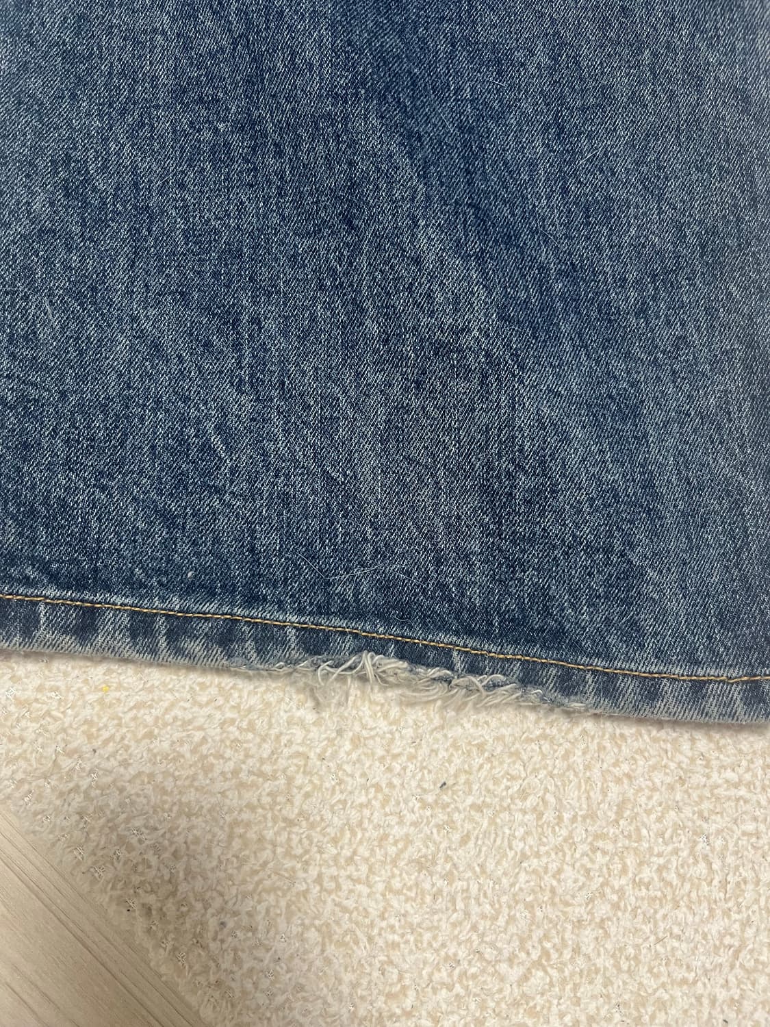 해칭룸 와이드 커브진 3사이즈 상품이미지3