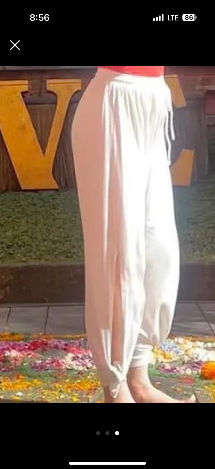 부디무드라 화이트팬츠 상품이미지2