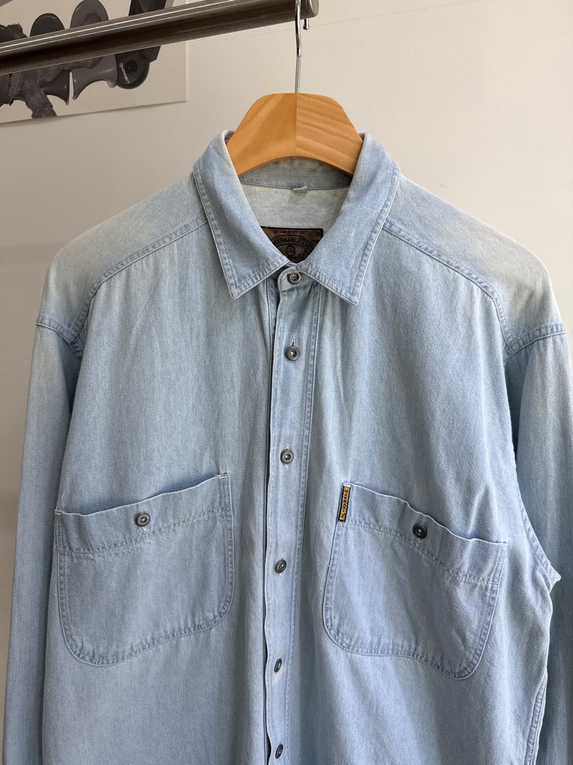 빈티지 ARMANI JEANS (Made in Italy)오버사이즈셔츠 상품이미지2