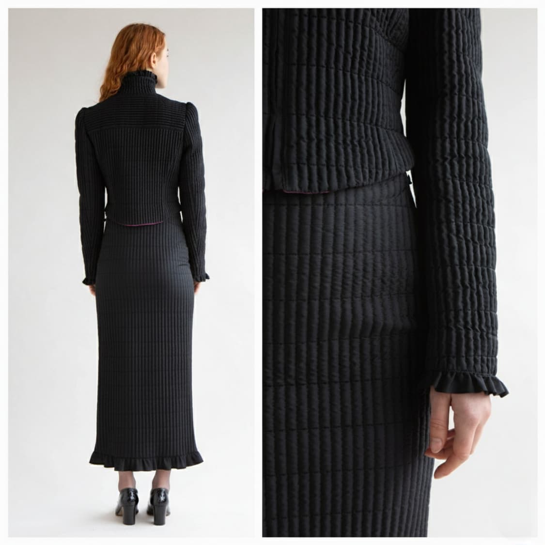 55.펜디 1990's 프릴 퀼팅자켓 상품이미지2