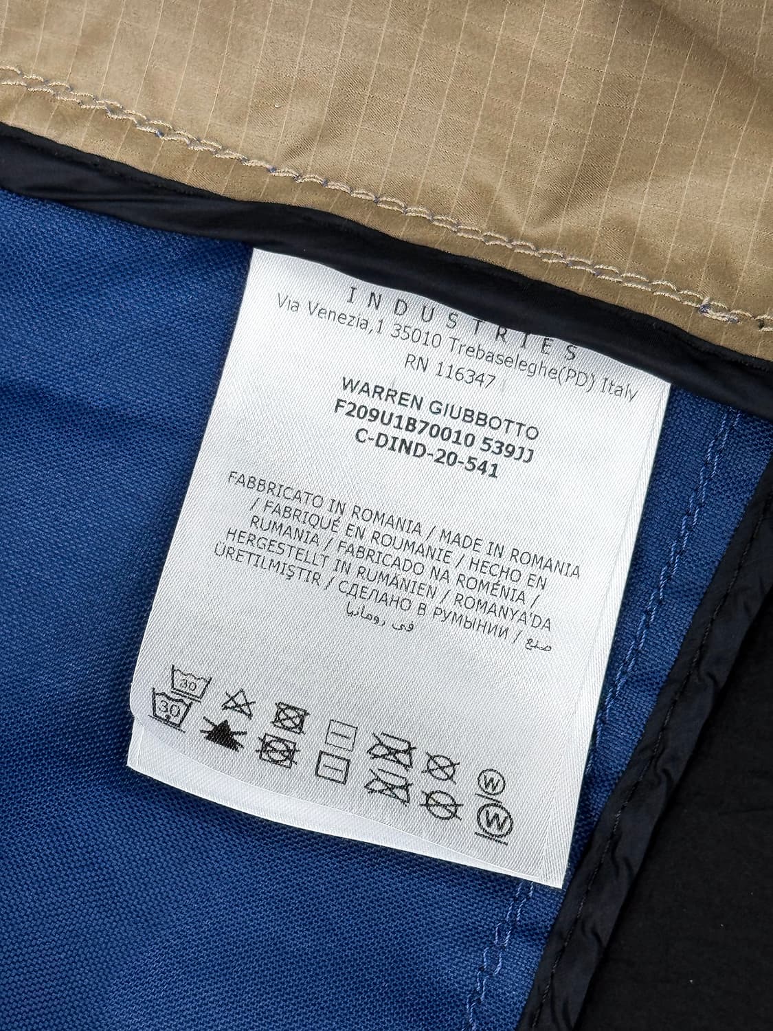 7 몽클레어 x 프라그먼트 히로시 후지와라 워렌 지우보토 네이비 상품이미지6