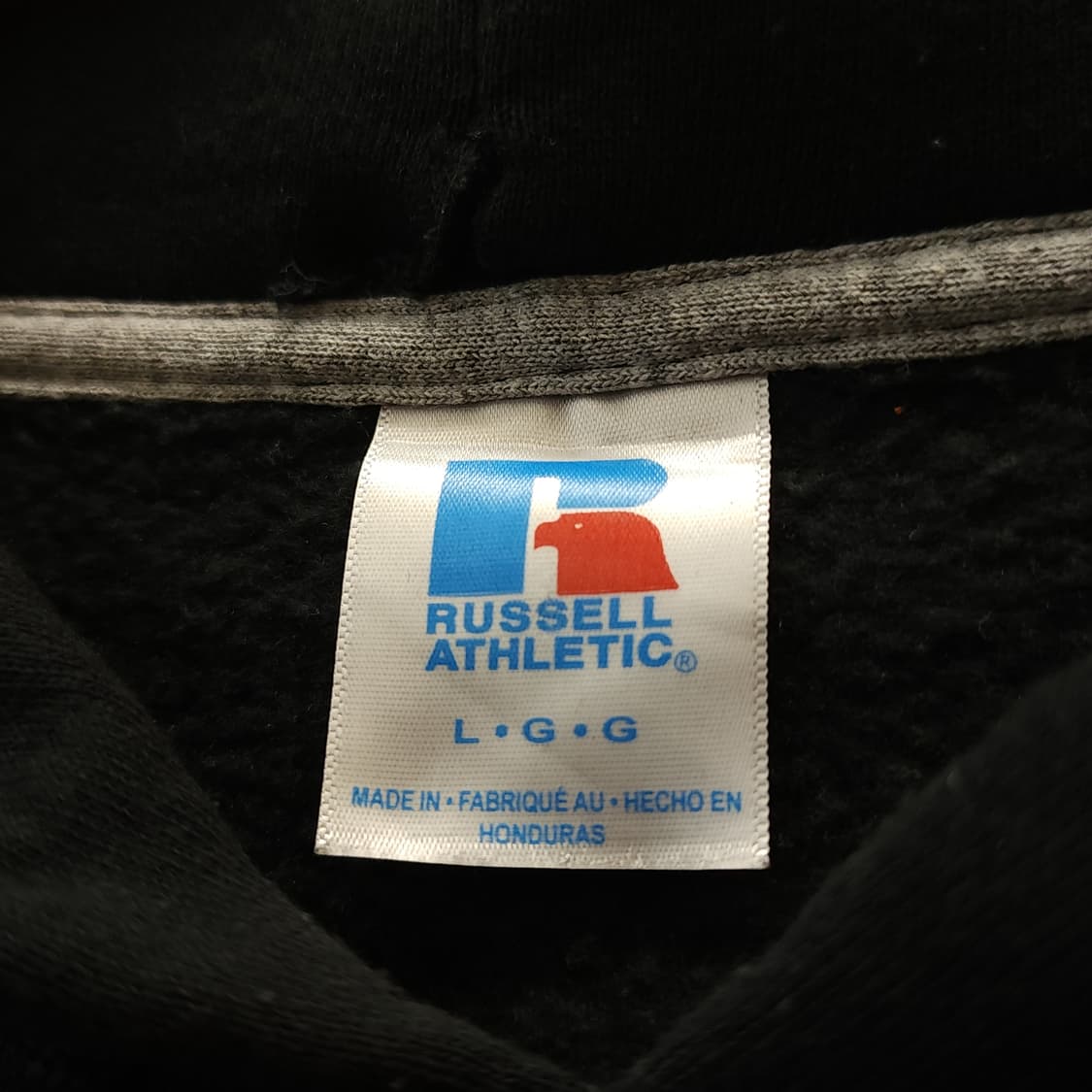 90s 러셀 후드 스웻셔츠 앨라배마 크림슨 타이드 빈티지 레터링 L 상품이미지5