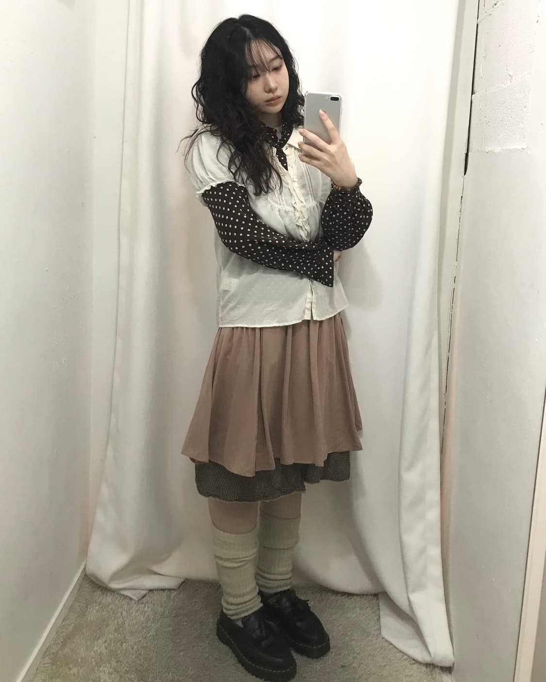 브라운 도트 코디 세트 🤍 상품이미지1