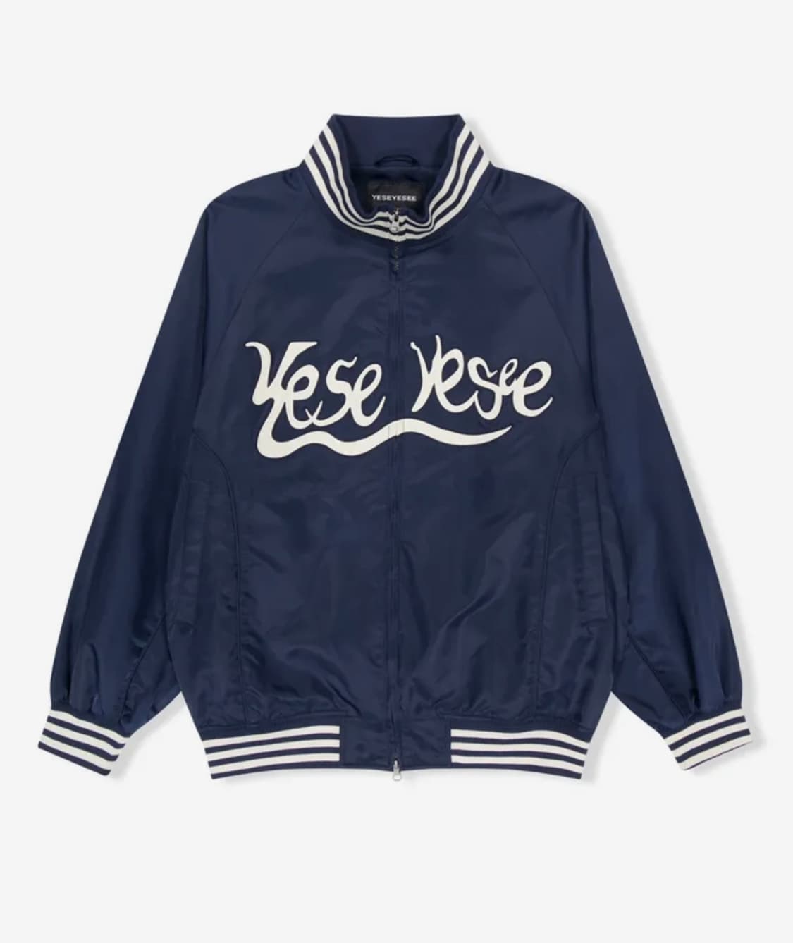 예스아이씨 High Neck Stadium Jacket Navy 상품이미지1