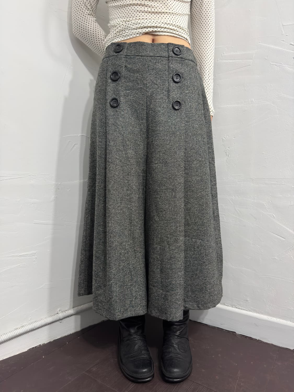 button wide pants 상품이미지2